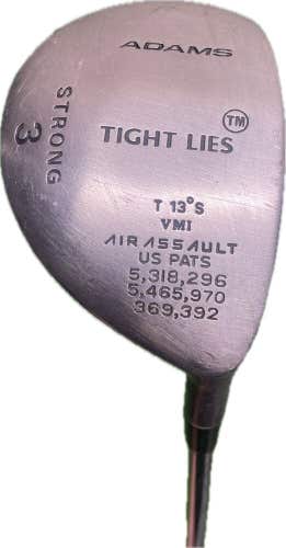 Adams Tight Lies VMI Air Assault 13° Strong 3 Wood R Flex Steel Shaft RH 42”L