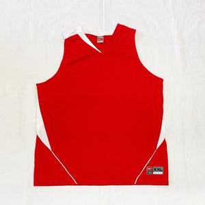 Nike Stock Team Woven Basketball Jersey Men's M L XL 2XL 3XL Red White 239308