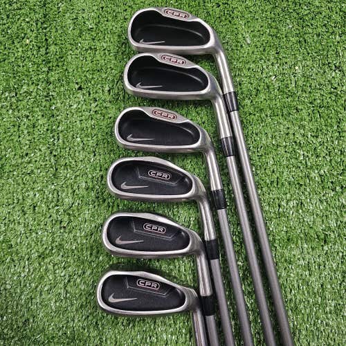 Nike CPR Deep Cavity Hybrid Irons 5-PW Stiff Flex Graphite Golf Club Set RH