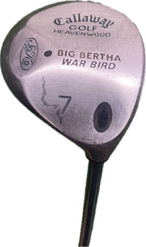 Ladies Callaway Big Bertha War Bird 7 Wood Gems Graphite Shaft RH 40”L New Grip!