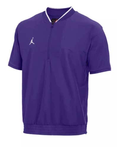 Jordan Men's XL Short-Sleeve Coach Football Jacket Tm Purple/Tm White CV5858-545