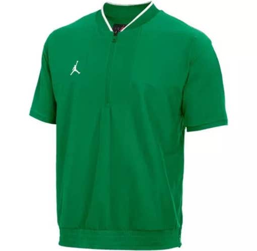 Nike Jordan Team Lightweight SS Coaches Jacket Mens M Green CV5858-377