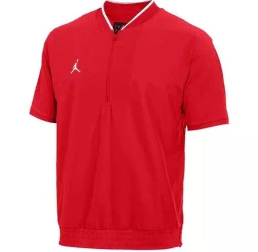 Nike Jordan Team Lightweight SS Coaches Jacket Mens Large Red CV5858-657