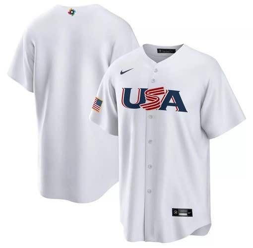 NIKE World Baseball Classic Team USA Home Jersey 2023 Men’s Size SMALL