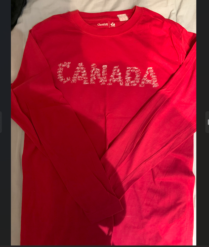 Red CANADA Used Small Women's Shirt