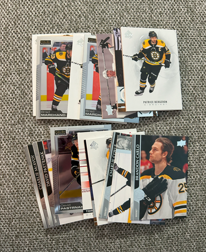 Slack of Boston Bruins Upper Deck Cards