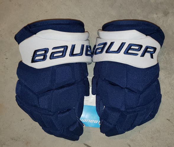 Toronto Maple Leafs KUBE New Bauer Supreme Ultrasonic Gloves 14" Pro Stock