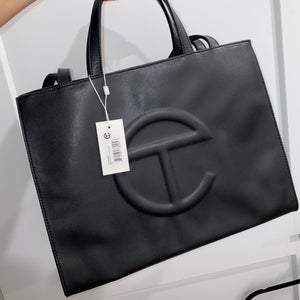 Authentic Telfar Black Medium Handbag Shopping Bag