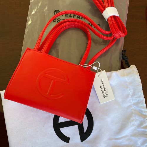 Authentic Telfar Small Red Shopping Bag