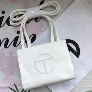telfar white shopping handbag Small lipstick bag