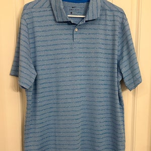 Nike Dri-Fit Blue Striped Polo Shirt