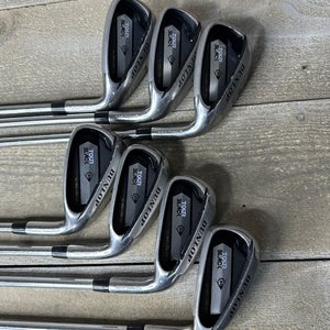Dunlop Tour Black Iron Set 5-SW-PW Ultra Low CG Steel Stiff Shaft Right Handed