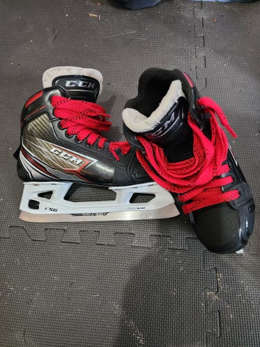 Used Junior CCM FT460 Hockey Goalie Skates Regular Width Size 3.5