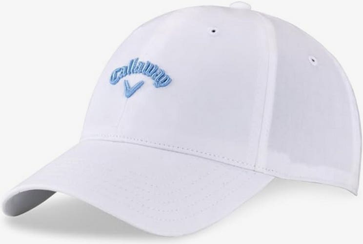 NEW 2024 Callaway Heritage Twill White/Blue Sky Adjustable Golf Hat/Cap
