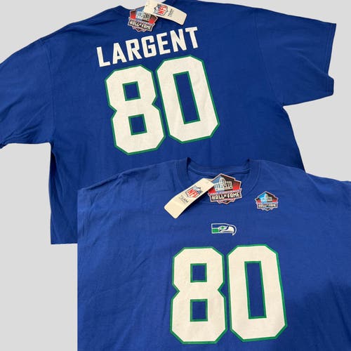 NFL Steve Largent #80 Seattle Seahawks Pro Football HOF Legends T-Shirt Size XL