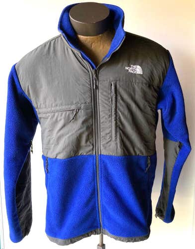 The North Face Men's Denali Blue & Gray Full-Zip Fleece Jacket ~ Size Large L