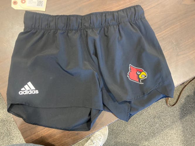 Used Black Women's Medium Louisville Cardinals Adidas Shorts