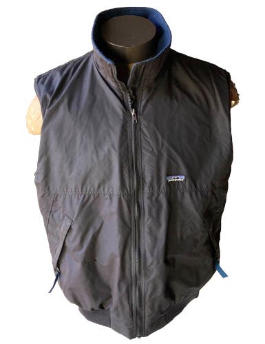 Vintage Patagonia Men's Unisex Shelled Synchilla Fleece Vest Jacket ~ Size L