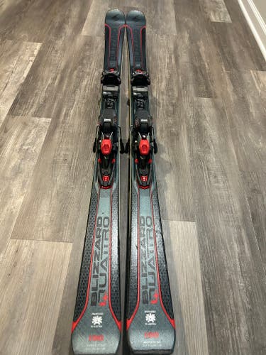 Used 2018 Unisex Blizzard  180 cm All Mountain Quattro Skis With Bindings in Very Good Condition