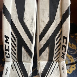 Used 28" + 1 CCM Axis 1.5 Goalie Leg Pads