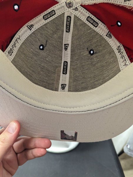 NWS Vintage Detroit Pistons NBA Logo man Pinwheel New Era 59fifty 7 5/8 MUSA