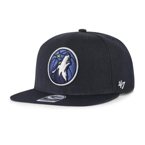 Minnesota Timberwolves '47 Brand NBA No Shot Captain Adjustable Snapback Hat