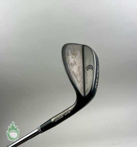 Used RH Cleveland Zip Grooves Black Pearl Wedge 56* Wedge Flex Steel Golf Club