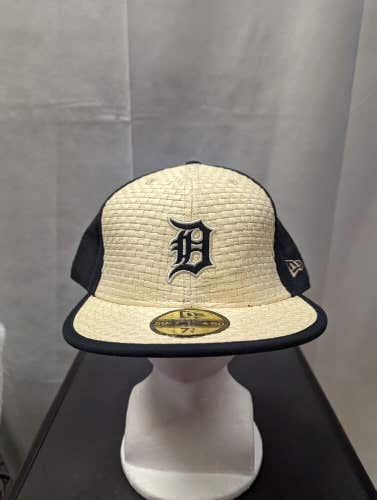 NWS Vintage Detroit Tigers Wicker Front New Era 59fifty 7 3/4 MLB
