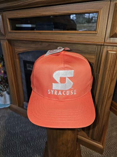NEW Vintage Rare Syracuse University College Sports NCAA Orange Hat Cap Snapback