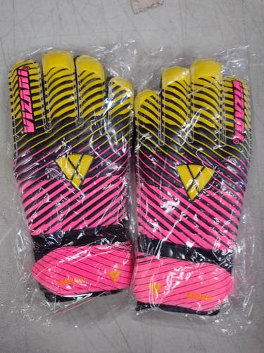 Vizari Sports Saturn Soccer Goalie Goalkeeper Gloves | Pink Size 4 | VZGL92810-4