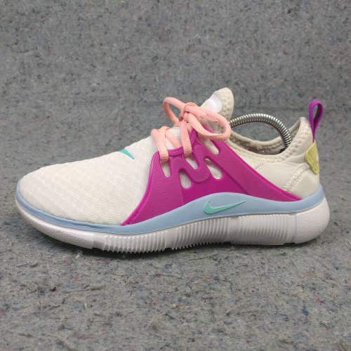 Nike Acalme Womens 7 Shoes Athletic Trainers Sneakers White Purple AQ7459-101