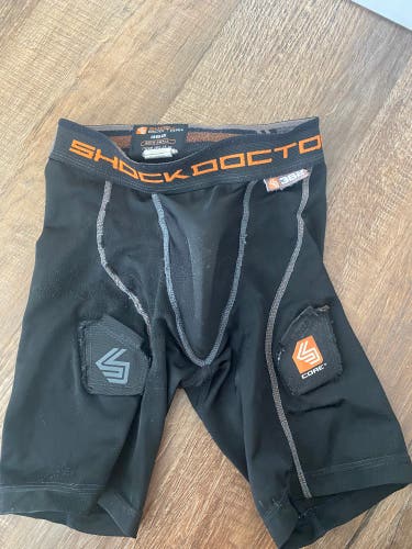 Shock Doctor compression shorts with Bioflex cup