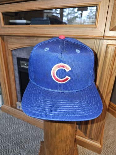 NEW Vintage 1990s Chicago Cubs MLB Baseball Sports Plain Logo Vtg Hat Snapback