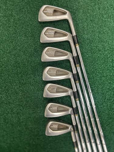 Spalding Tour Edition Golf Iron Set 4-PW Right Hand Stiff Flex Steel Shafts