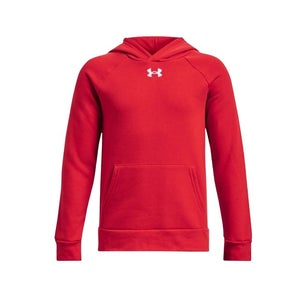 Youth Under Armour Red Rival Fleece Hoodie