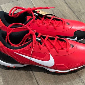 Size 9 Men’s Nike Baseball Cleats Force Trout 9 Keystone Red White