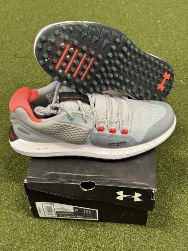 Size 8 - Under Armour HOVR Forge RC Spikeless White Grey New