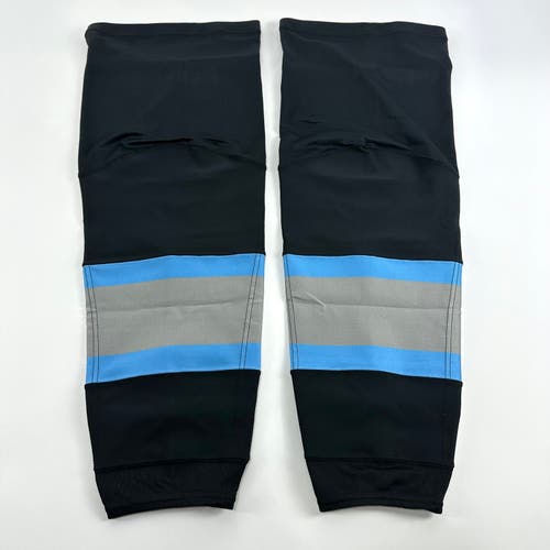 Brand New CCM Black Winnipeg Ice Game Socks - Large