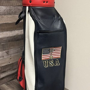Ryder Cup Team USA The Belfry Golf Cart Bag Red/White/Blue 6-Way Top w/Cover