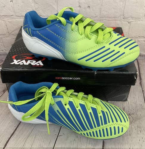 Xara Soccer Illusion 9507 Kid's Soccer Cleats Color Green Blue US Kid's Size 1.5