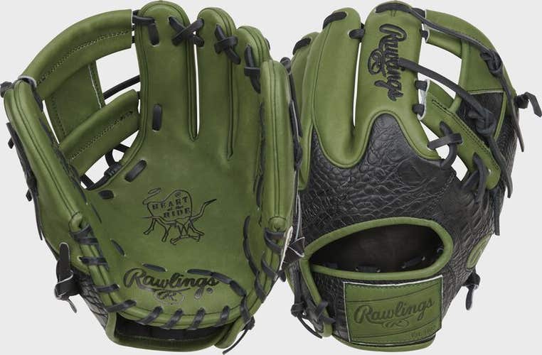 New Rawlings ColorSync 8.0 Heart of the Hide 11.5" Croc/Military Green PRO204W-2XMG FREE SHIPPING
