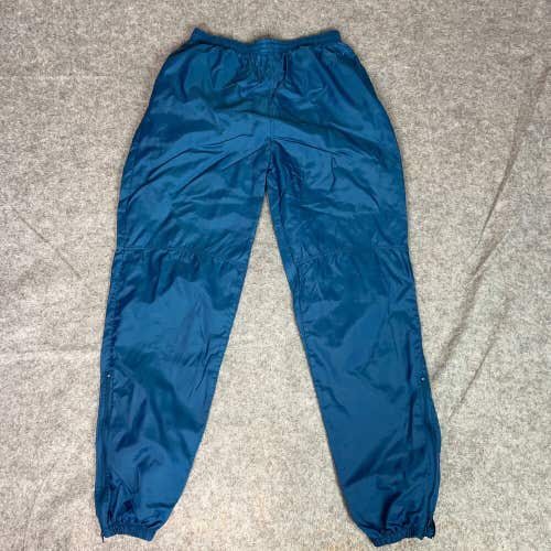 Vintage Nike Mens Pants Large Blue Windbreaker Track Ankle Zip Air Logo 90s 80s