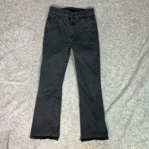 Mother Womens Jeans 26 Black Denim Pant Insider Crop Not Guilty Casual Stretch