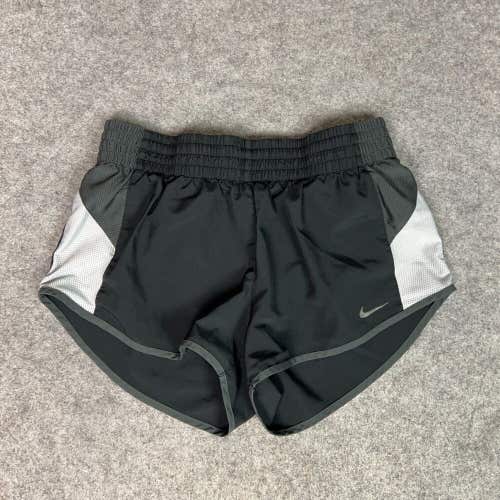 Nike Womens Shorts Small Black Athletic Lined Running Sports Casual Performance