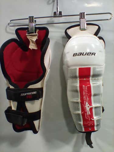 Used Bauer Supreme 8" Ice Hockey Shin Guards