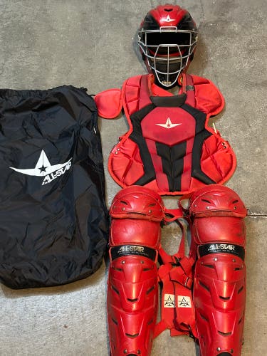 Used  All Star System 7 Axis Catcher's Set