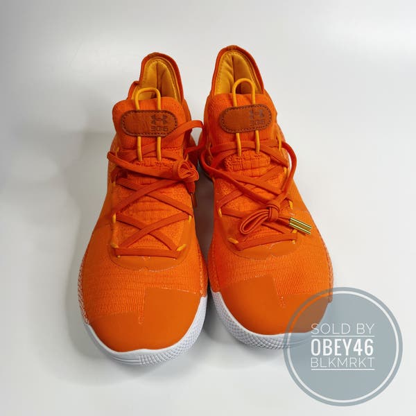Under Armour Curry 6 Team Orange Burst White Basketball