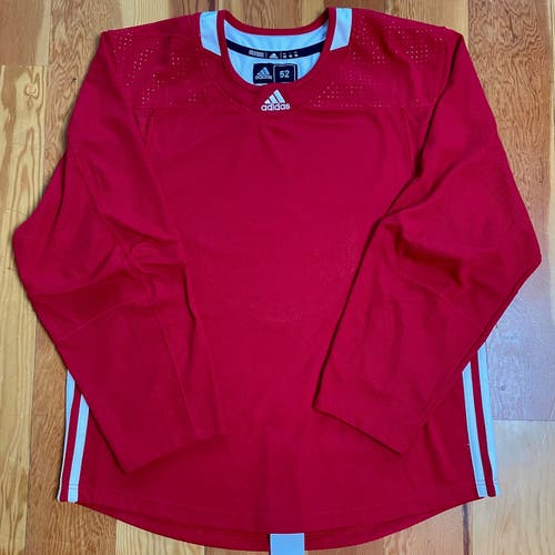 Adidas Red Blank Hockey Practice Jersey | 52