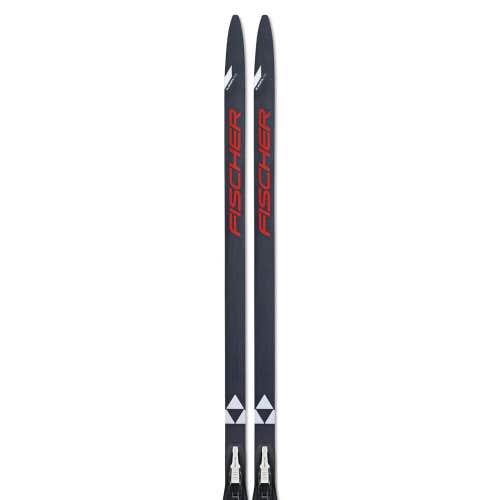 New Fischer XC Step IFP Crown X-Country Skis waxless 204 cm fishscale bindings