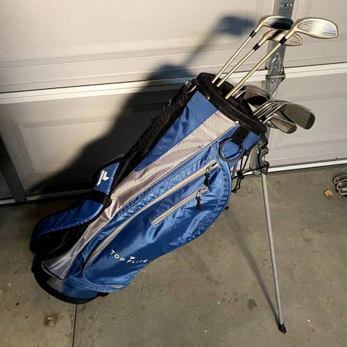 Womens Golf Club Complete Set With Top Flite Stand Bag